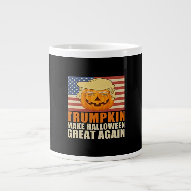 Grande Tasse Trumpkin Halloween Funny Classic & Basic Design (Devant)