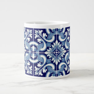 Grande Tasse Tuile bleue portugaise