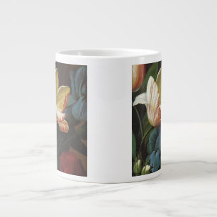 Grande Tasse Tulipe de jardin vintage en fleurs, fleurs victori