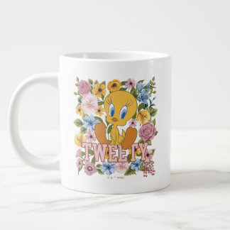 Grande Tasse TWEETY™ Broderie Florale Graphique