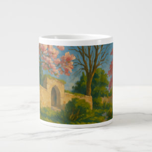 Grande Tasse Twin Blossoms - Peinture sur le chemin de jardin p