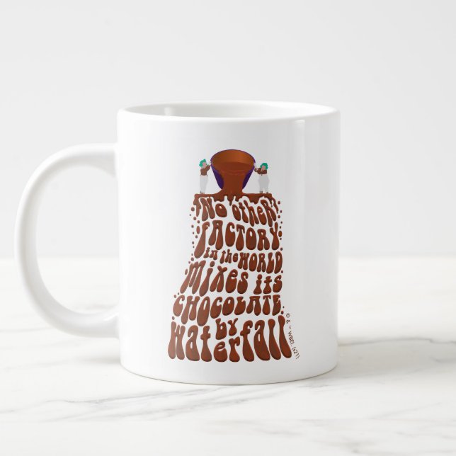 Grande Tasse Typographie de cascade au chocolat Willy Wonka (Gauche)