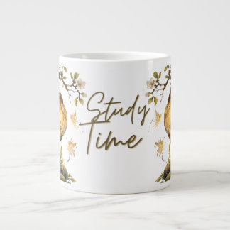 Grande Tasse Typographie esthétique du temps d'étude