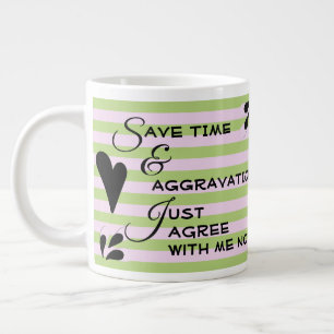 Grande Tasse Typographie Sarcastique De L'Humour Au-Dessus Des 