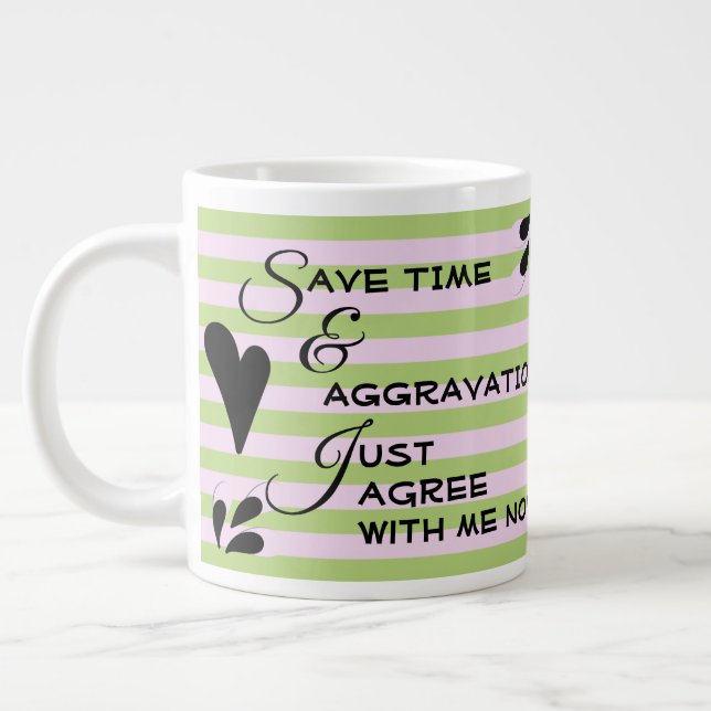 Grande Tasse Typographie Sarcastique De L'Humour Au-Dessus Des  (Gauche)