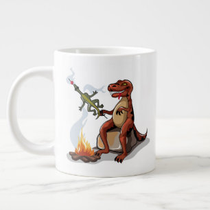 Grande Tasse Tyrannosaurus Rex Cuisine Nourriture Au-Dessus D'U