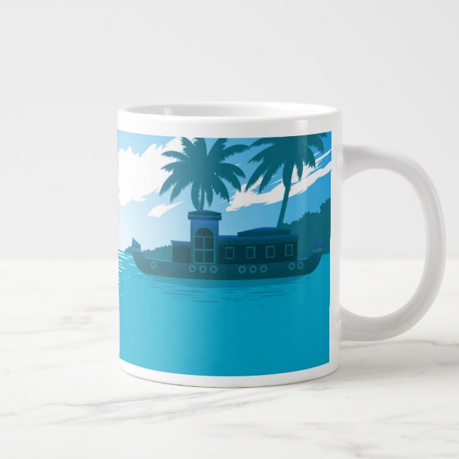 Grande Tasse Un bateau en mer (Droite)