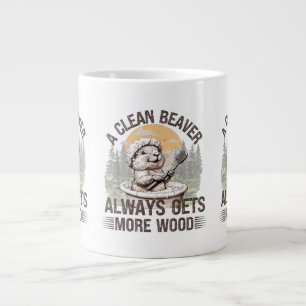 Grande Tasse Un castor propre obtient toujours plus de bois hum