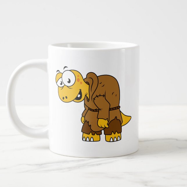 Grande Tasse Un Dinosaure Dinosaure Hunchback. (Gauche)