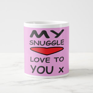 Grande Tasse Un genre de message d'amour avec design