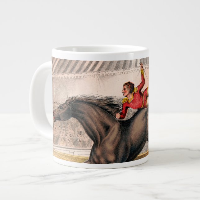 Grande Tasse Un Interprète De Cirque À Cheval De Voûte (Devant gauche)