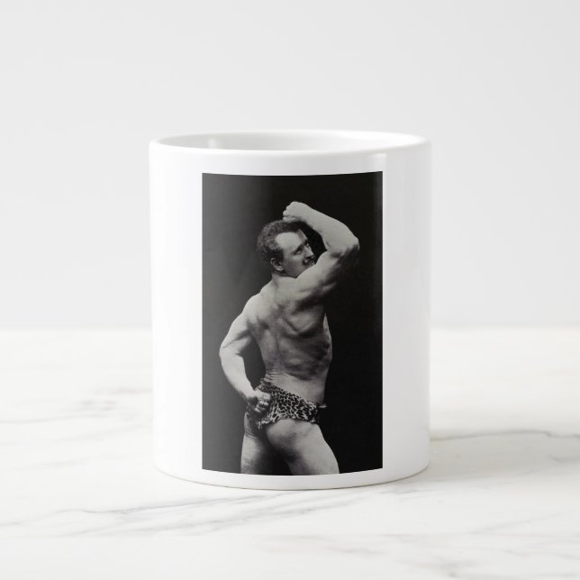 Grande Tasse Un nouvel article de StrongMen Eugen Sandow Bodybu (Devant)
