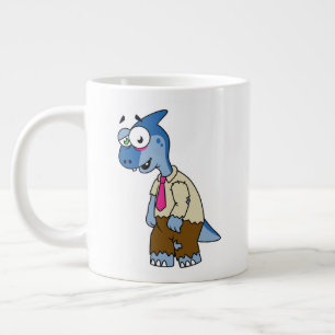 Grande Tasse Un Parasaurolophus Caricaturé En Zombie.