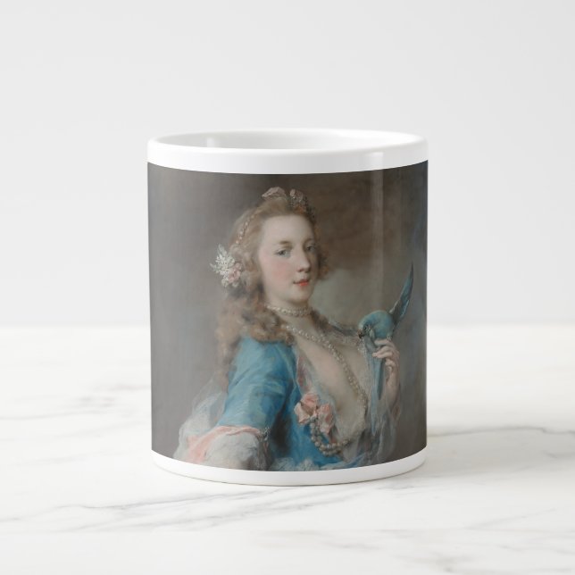 Grande Tasse Un Selfie avec mon perroquet (Devant)