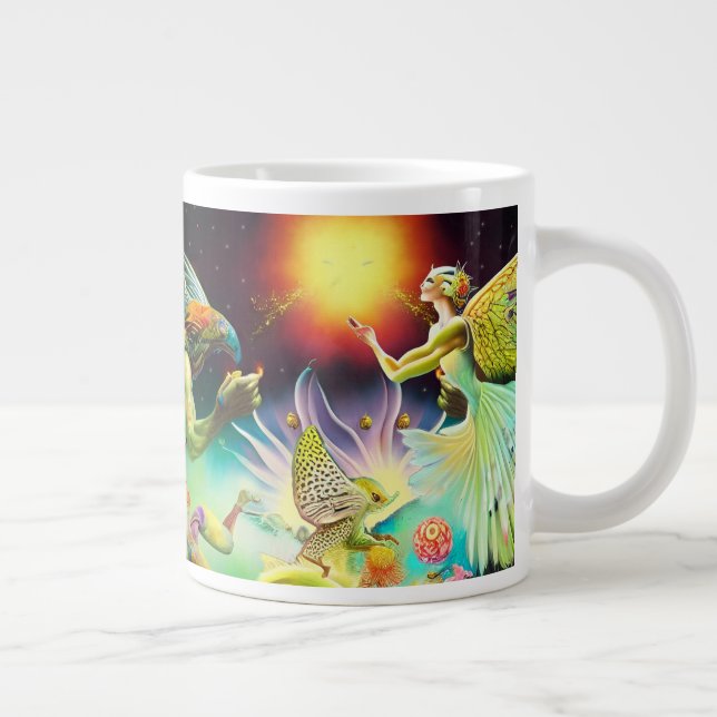 Grande Tasse Une époque de peinture à l'huile repensée (Droite)