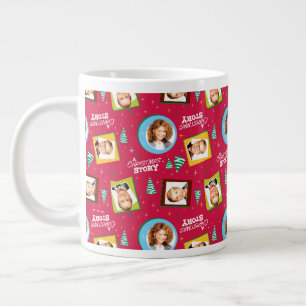 Grande Tasse Une histoire de Noël   Motif de photos de famille