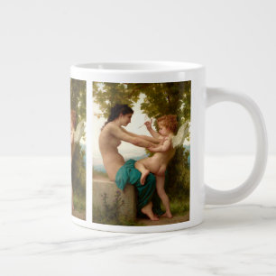 Grande Tasse Une Jeune Fille Se Défendant Contre Eros
