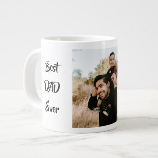 Grande Tasse Une photo du meilleur papa que jamais
