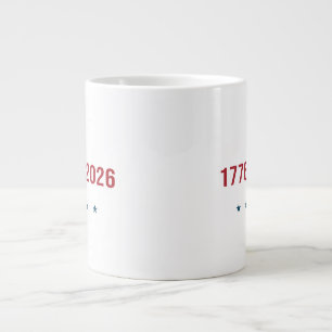 Grande Tasse USA 250e Liberté 1776 2026 Jumbo patriotique