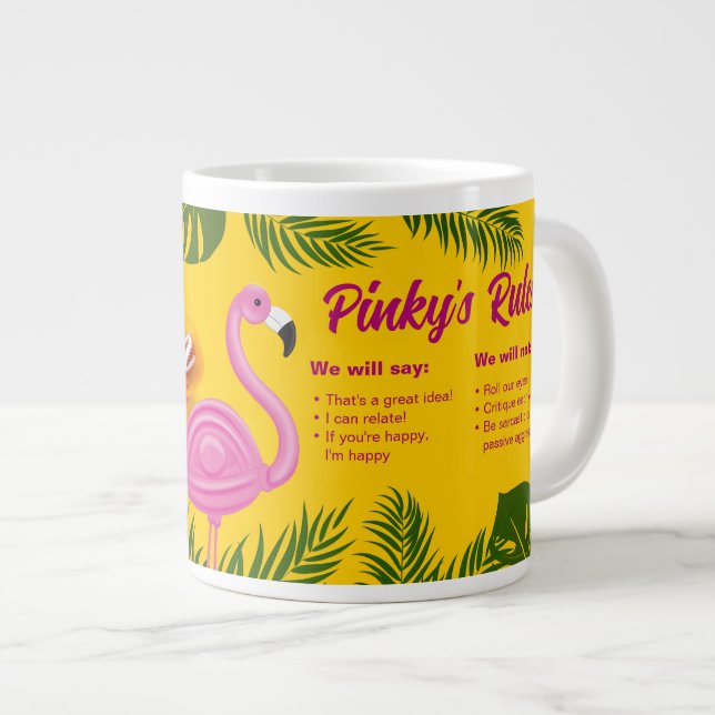 Grande Tasse Vacances de validation Pinky (Devant droit)