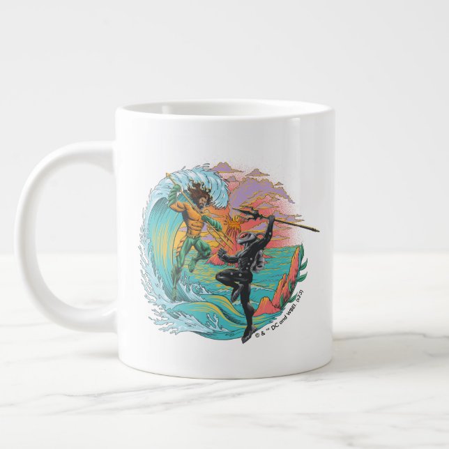 Grande Tasse Vague marémotrice Aquaman & Black Manta (Gauche)