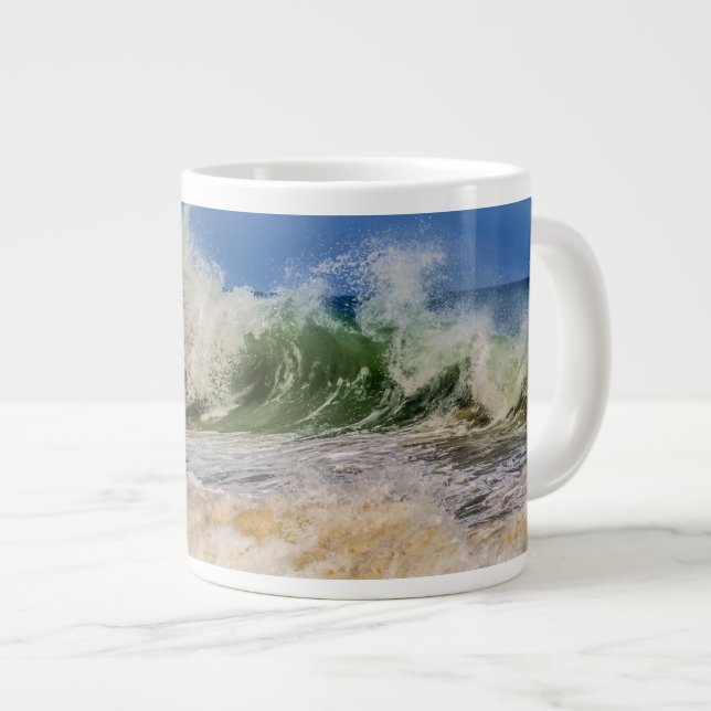 Grande Tasse Vagues océaniques en mouvement (Devant droit)