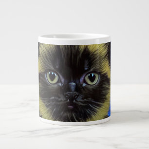 Grande Tasse Van Gogh Starry Nuit Siamese Cat