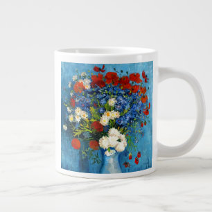 Grande Tasse Van Gogh Vase avec Cornflowers et Poppies