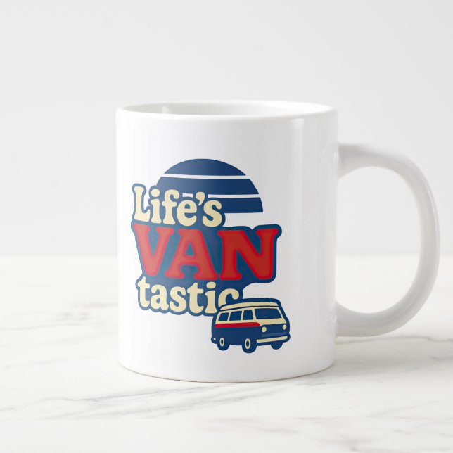 Grande Tasse VANtastic Red Cream Blue Edition (Droite)