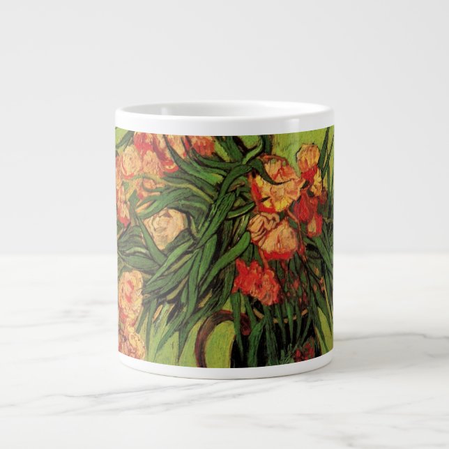 Grande Tasse Vase avec Oleanders et livres par Vincent van Gogh (Devant)
