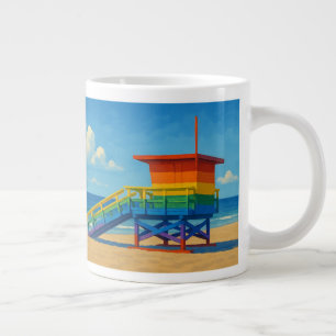 Grande Tasse Venice Beach Rainbow Lifeguard Stand