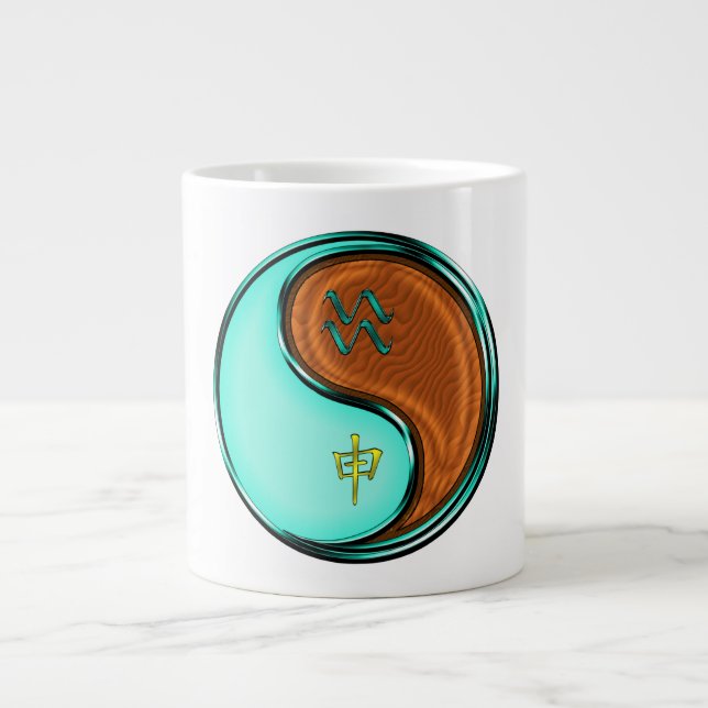 Grande Tasse Verseau & Singe de Bois (Devant)