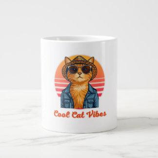 Grande Tasse Vibes de chats cool 🌴 😎