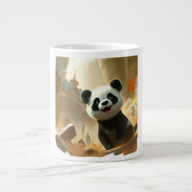Grande Tasse Vibes de Panda Mignon (Devant)