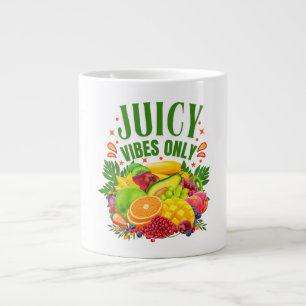 Grande Tasse Vibes Juteuses Uniquement : Fruits Frais & Vie Sai