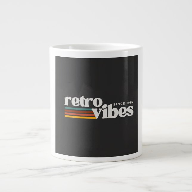Grande Tasse vibrations rétro  (Devant)