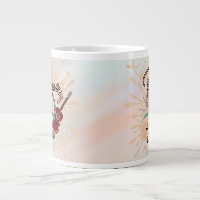 Grande Tasse vibrations rétro funky (Devant)