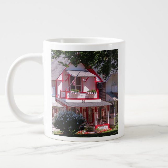 Grande Tasse Victorien rouge et blanc - Martha's Vineyard (Gauche)