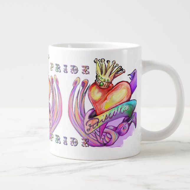 Grande Tasse Vieille école tatouage et fierté (Droite)