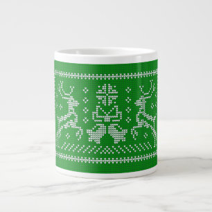 Grande Tasse Vilain chandail sonneries cloches cerfs de Noël ve