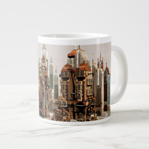 Grande Tasse Ville de fantasy futuriste Art de ciel Sci Fi