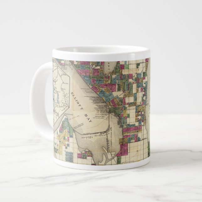 Grande Tasse Ville De Seattle Et Environs (Devant gauche)