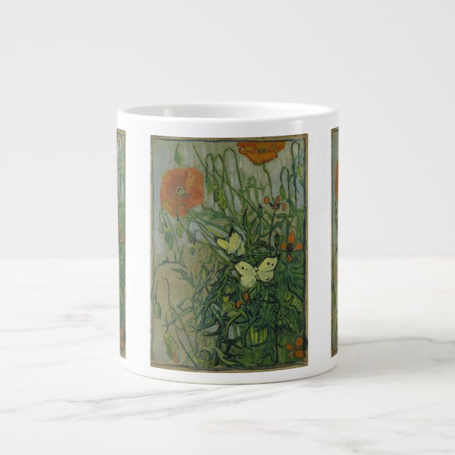 Grande Tasse Vincent van Gogh - Papillons et papillons (Devant)