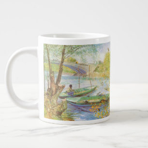 Grande Tasse Vincent van Gogh Pêche au printemps, Pont de Clich
