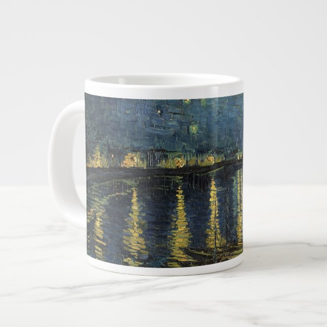 Grande Tasse Vincent van Gogh | Starry Night Over the Rhone (Devant gauche)