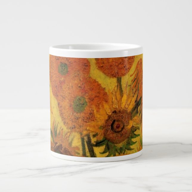 Grande Tasse Vincent van Gogh Vase de vie morte avec 15 tournes (Devant)