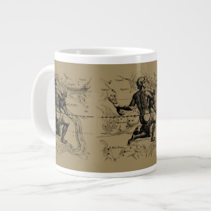 Grande Tasse Vintage Aquarius Constellation par Hevelius 1690