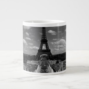 Grande Tasse Vintage France Paris Fontains Tour Eiffel