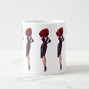 Grande Tasse Vintage Gorgeous Glamor Girl Retro Pinup