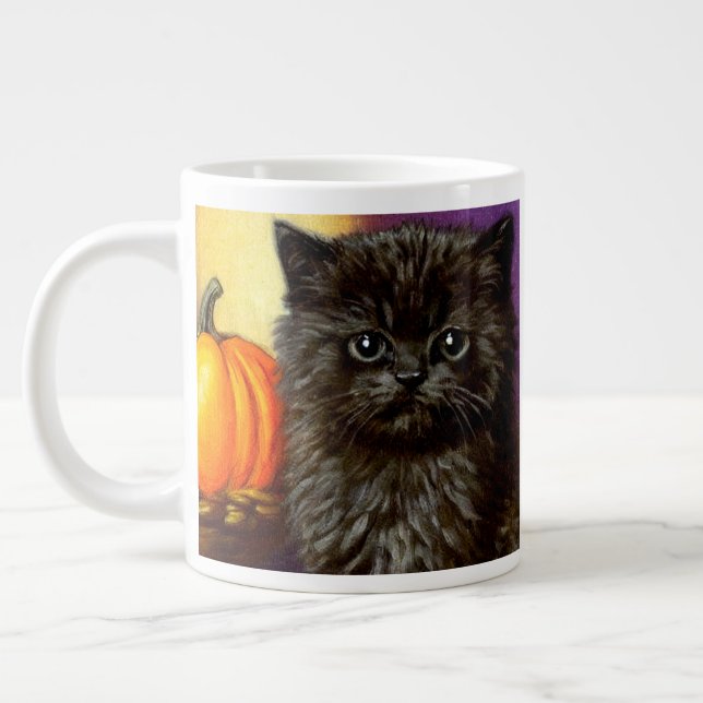 Grande Tasse Vintage Halloween Kitten (Gauche)